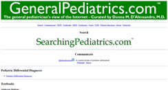 Desktop Screenshot of generalpediatrics.com